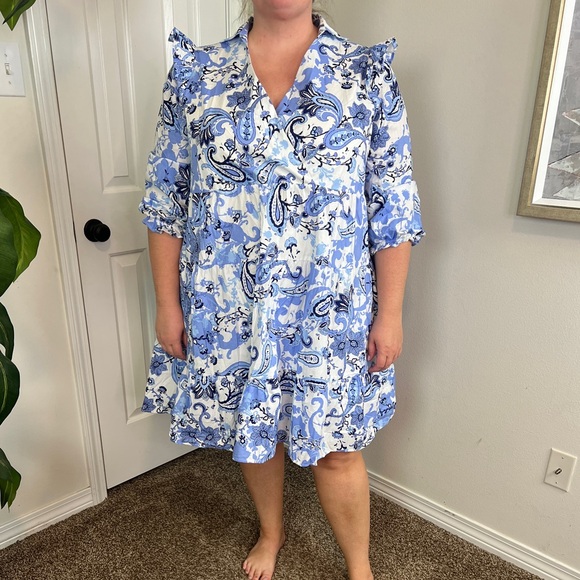 Chic Soul Dresses & Skirts - Blue paisley print dress